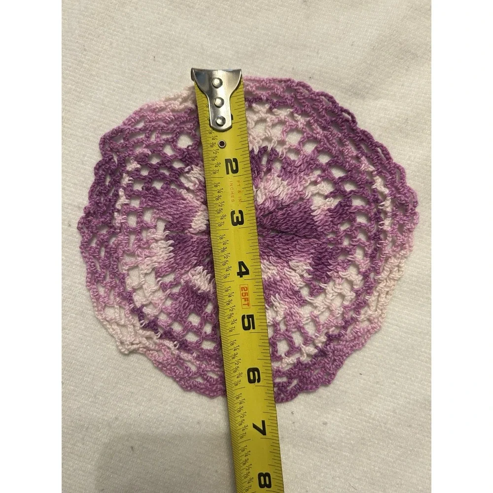 Vintage Hand Made Lot Of 2 Doilies
